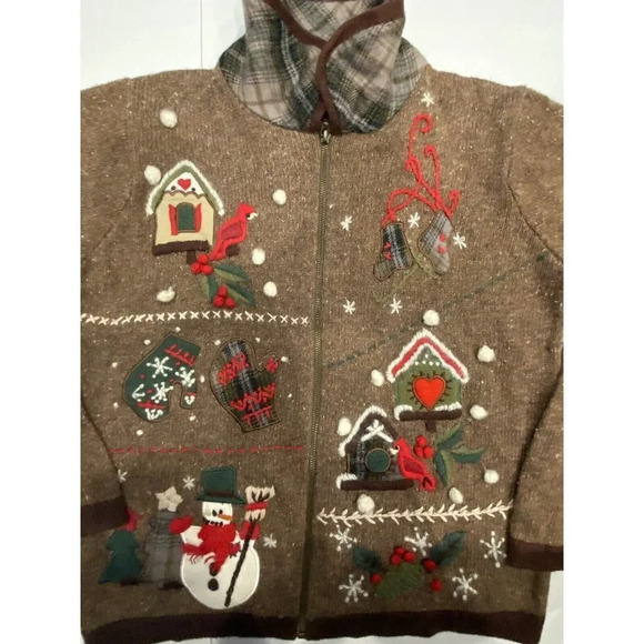 nutcracker christmas Design - full zip jacket - Women Size Small - Picture 2 of 12